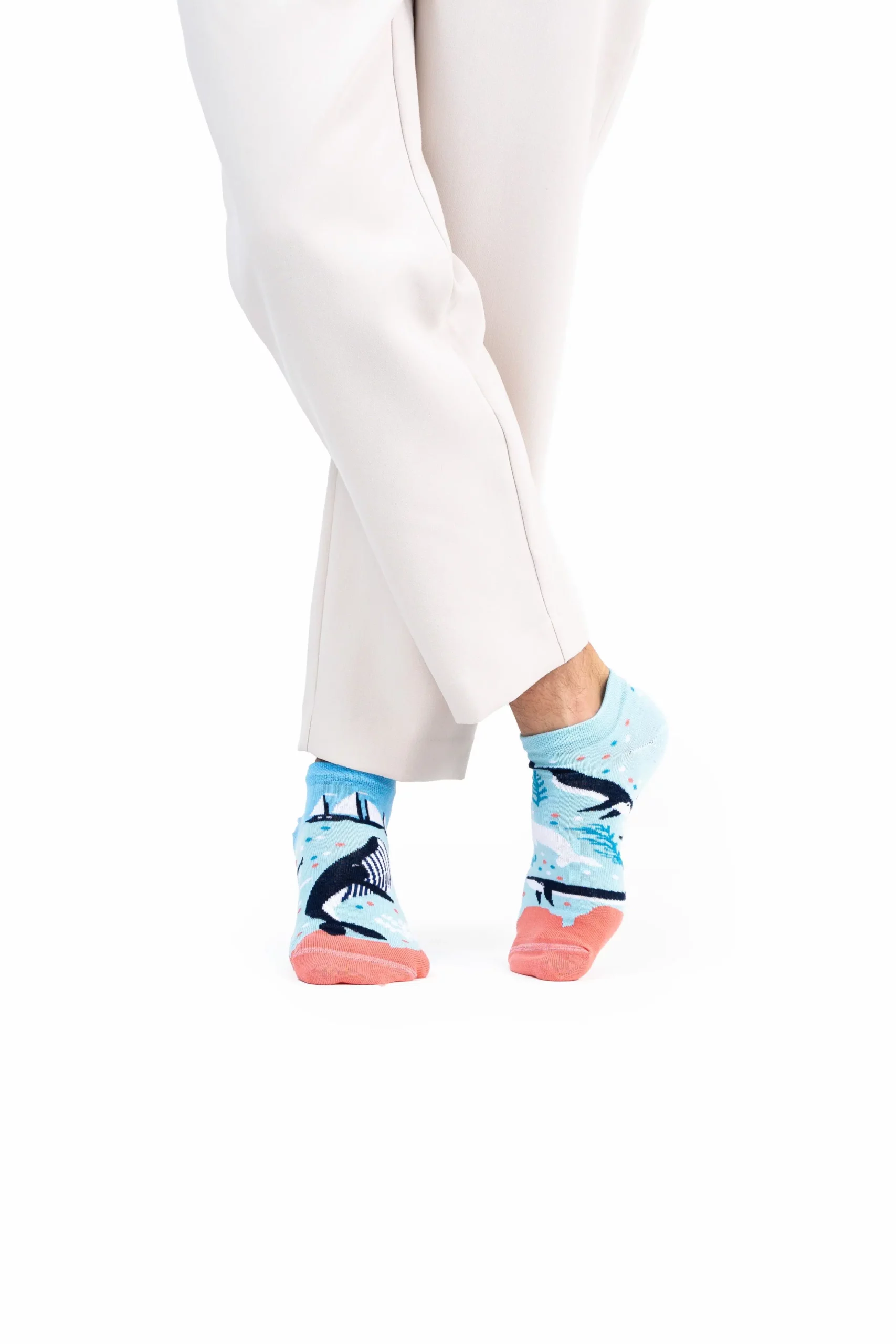 Alternative view of MANY MORNINGS aikuisten varrettomat ERIPARISUKAT, Ocean Life