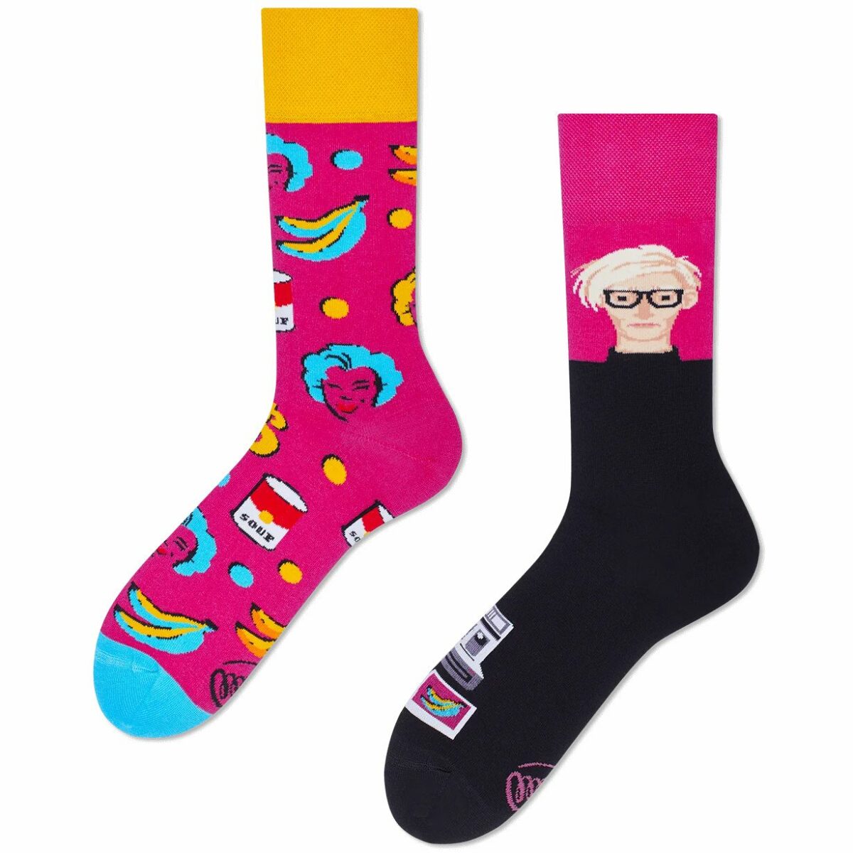 MANY MORNINGS aikuisten ERIPARISUKAT, Pop Art