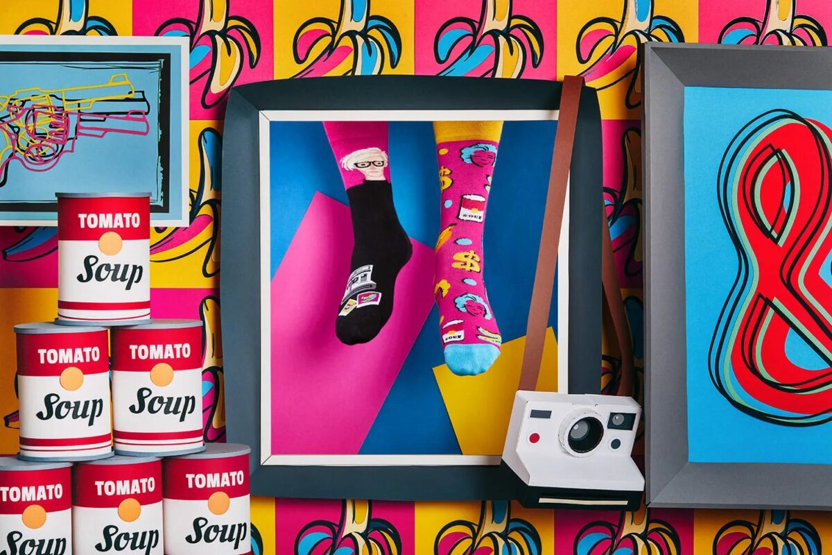 Alternative view of MANY MORNINGS aikuisten ERIPARISUKAT, Pop Art