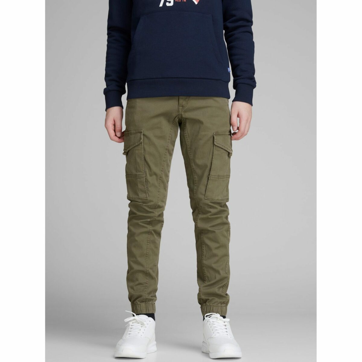 JACK & JONES JJIPAUL JJFLAKE 542 reisitaskuhousut, Olive Night