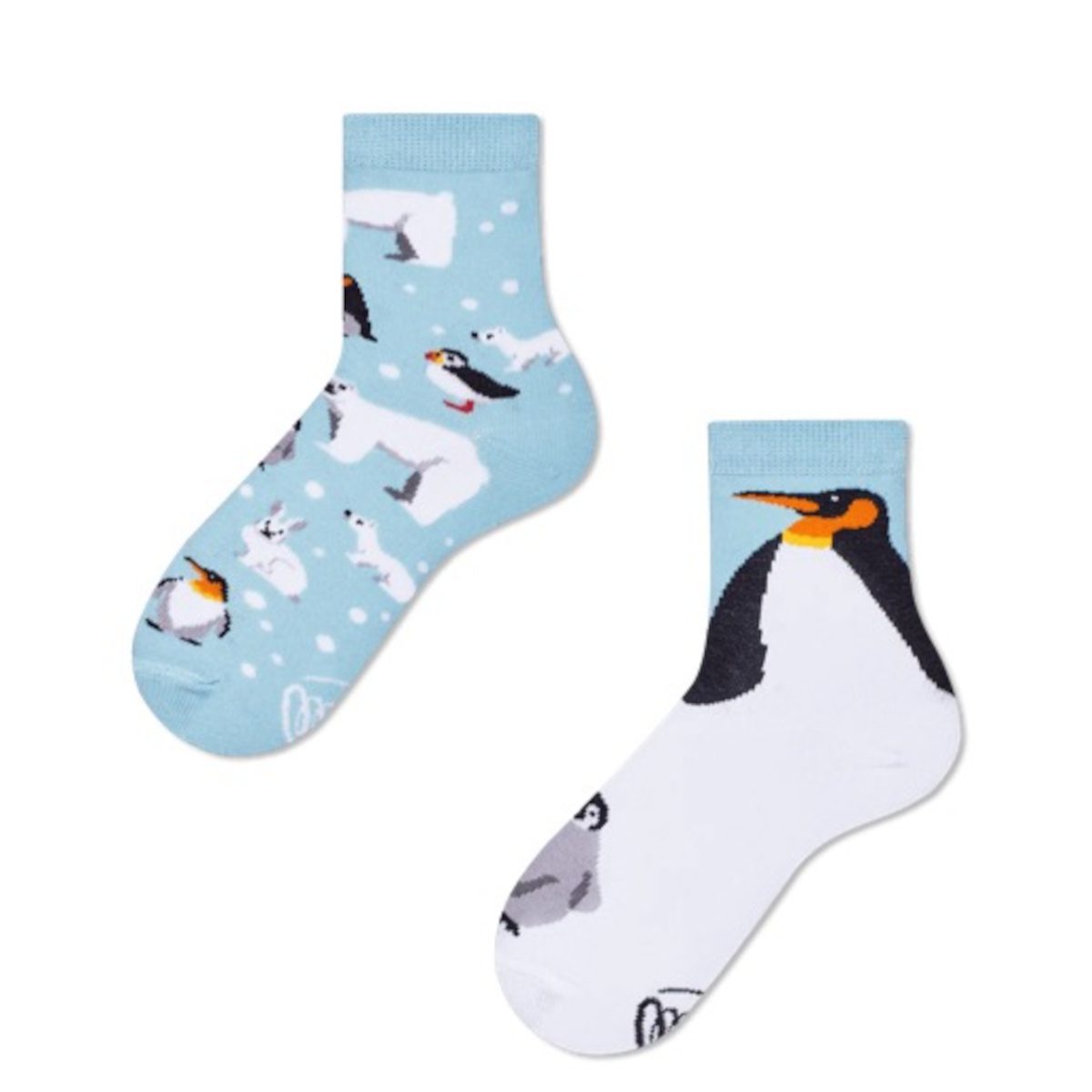 MANY MORNINGS lasten eriparisukat, Frosty Friends