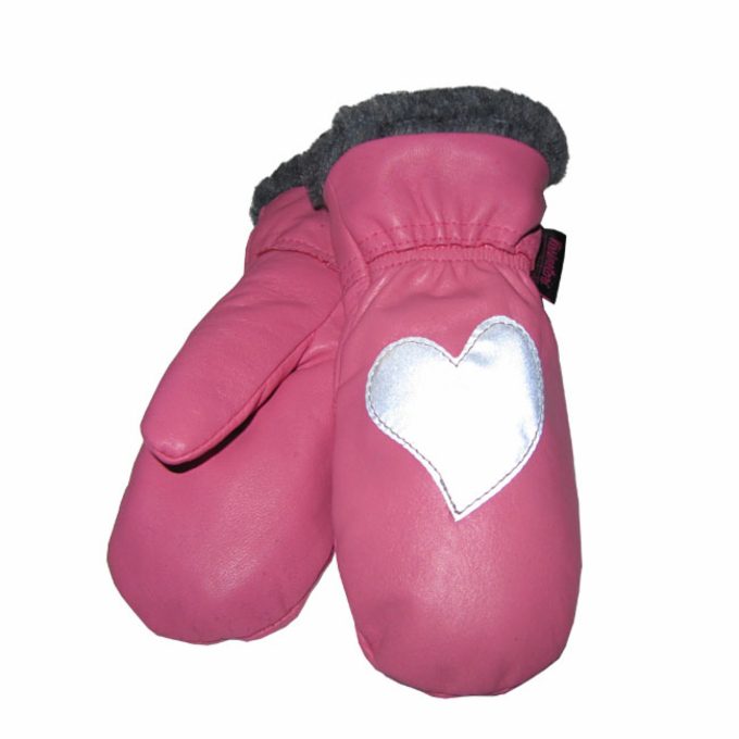 KÄSINETORI heijastin nahkakinttaat, Pinkki