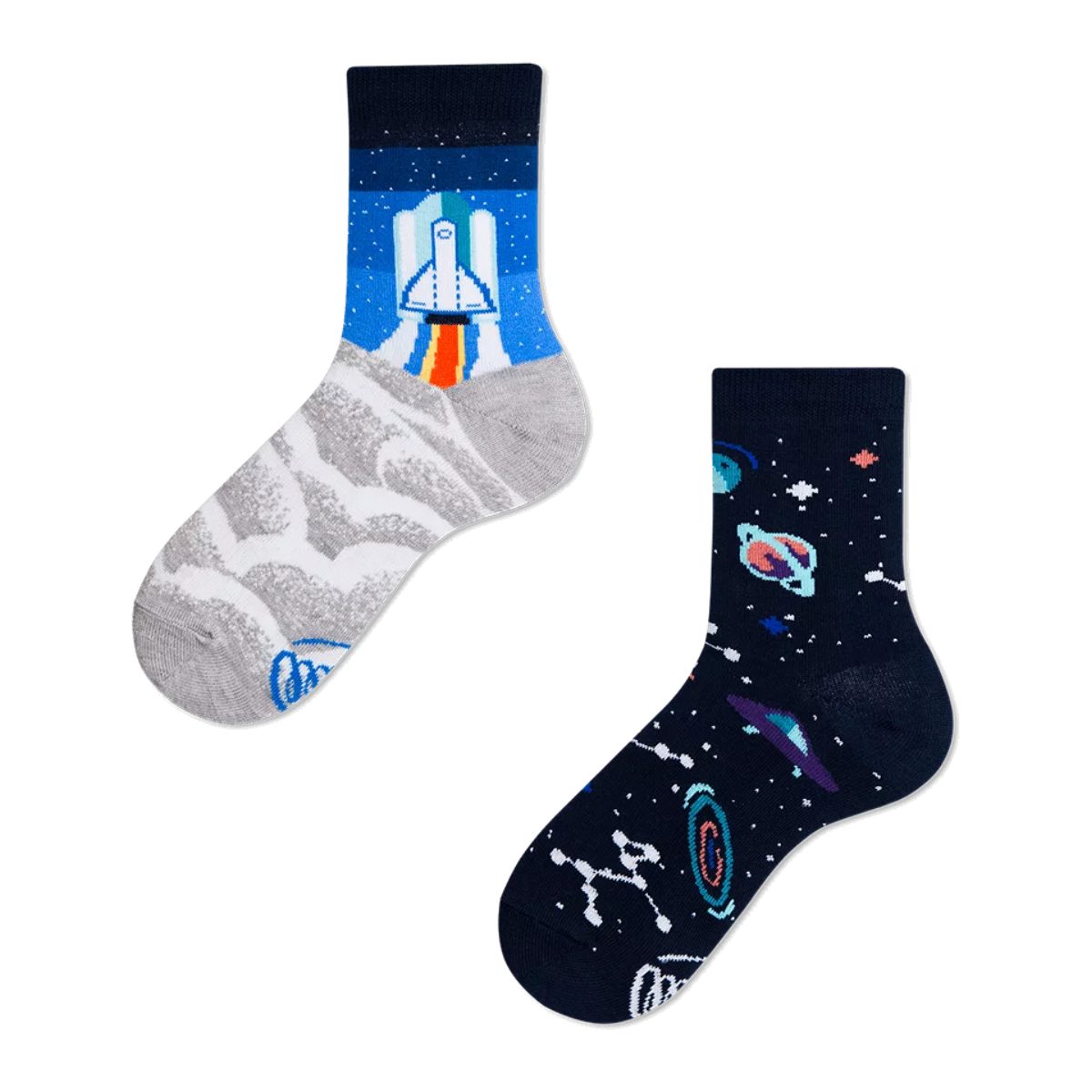 MANY MORNINGS lasten eriparisukat, Space Trip