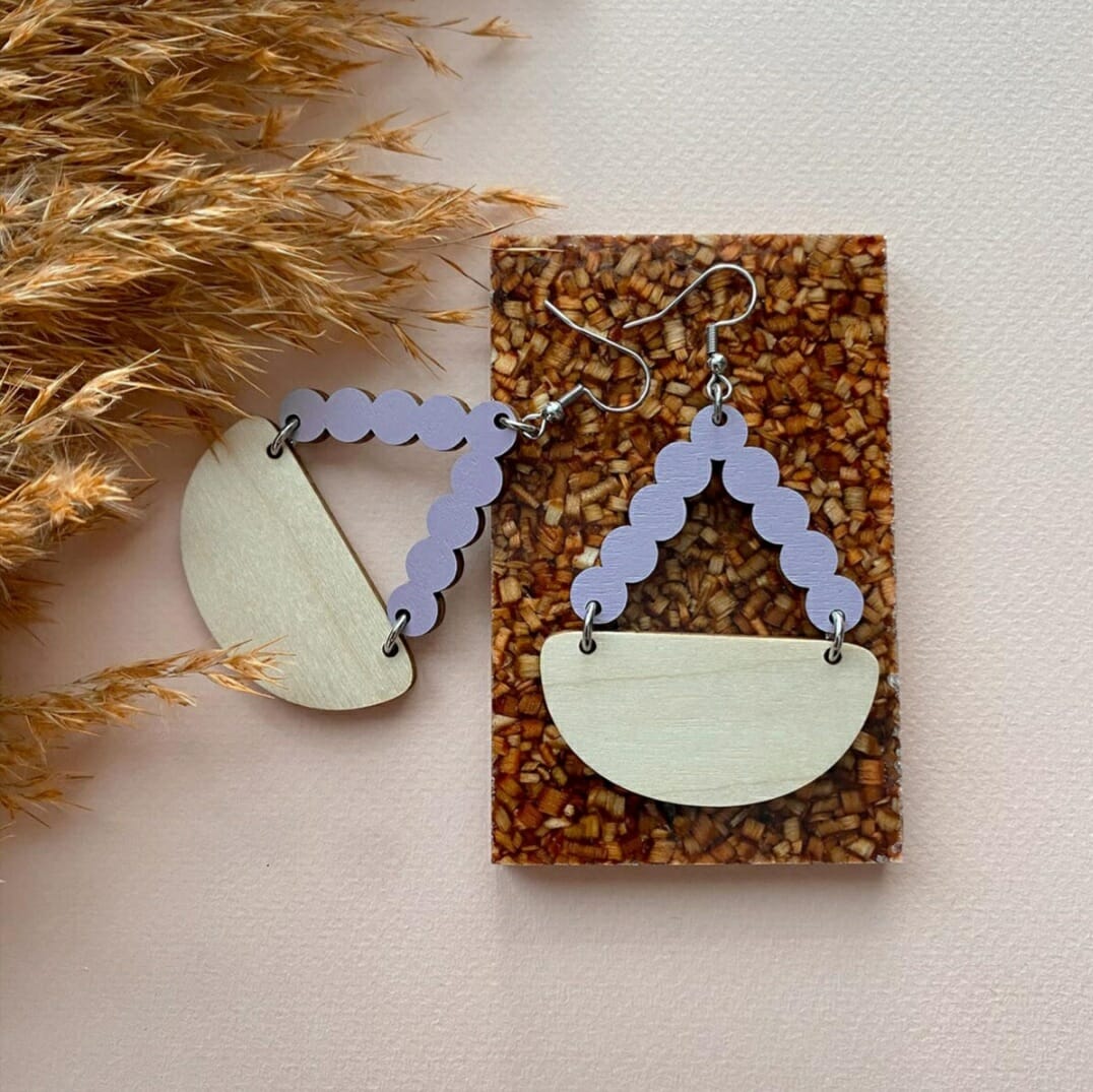 TUOKIO SEILI korvakorut, Laventeli