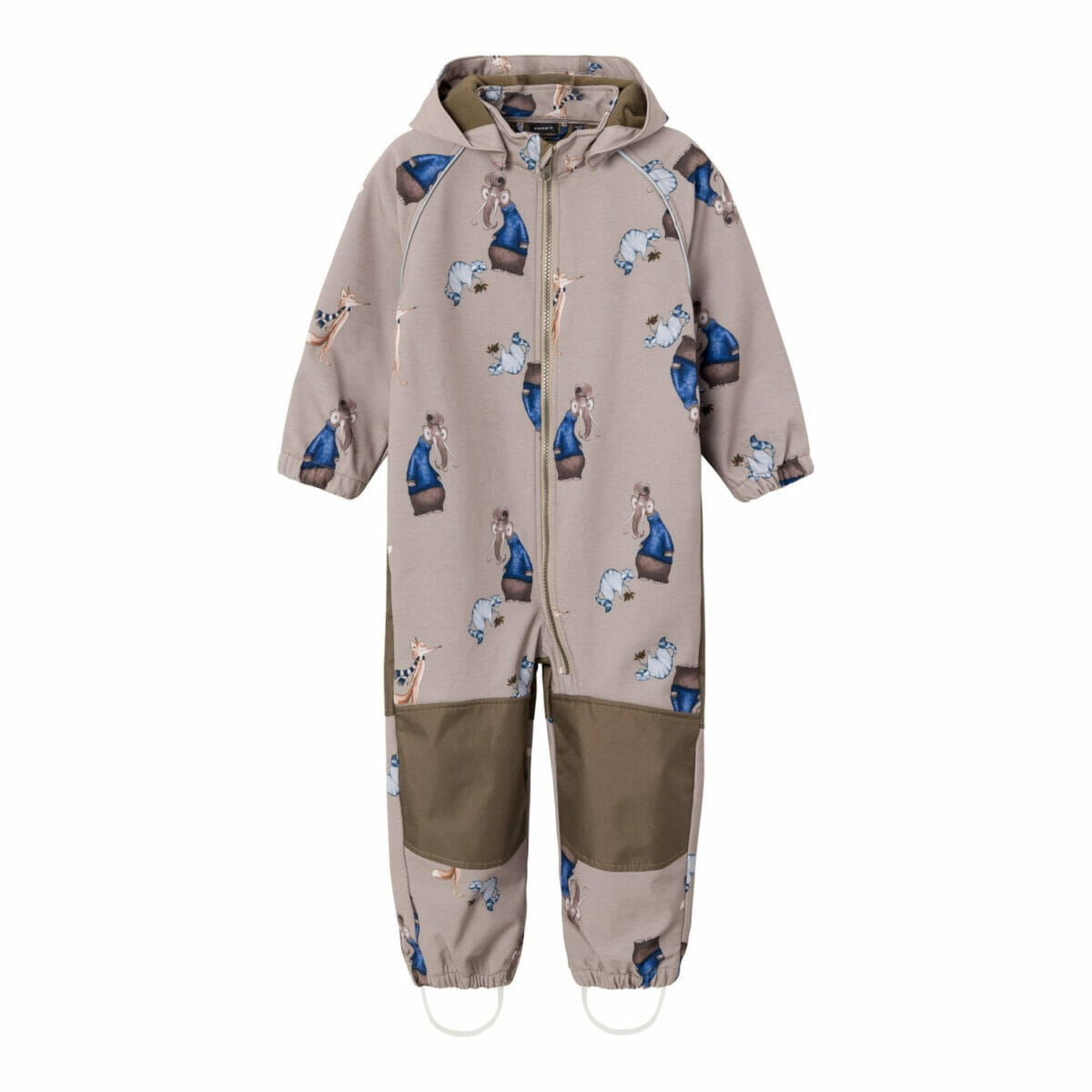 name it NMMALFA08 MAMUT softshell-haalari, ENNAKKOTILAUS Weathered Teak