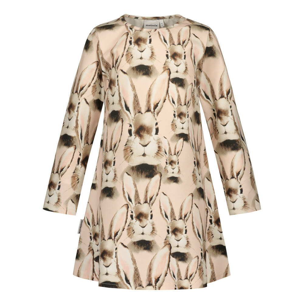 METSOLA lasten DRESS mekko, Bunny Pink