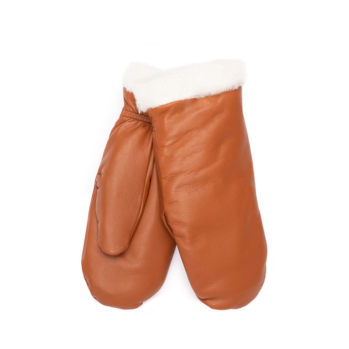 KÄSINETORI naisten nahkakintaat, Konjakki