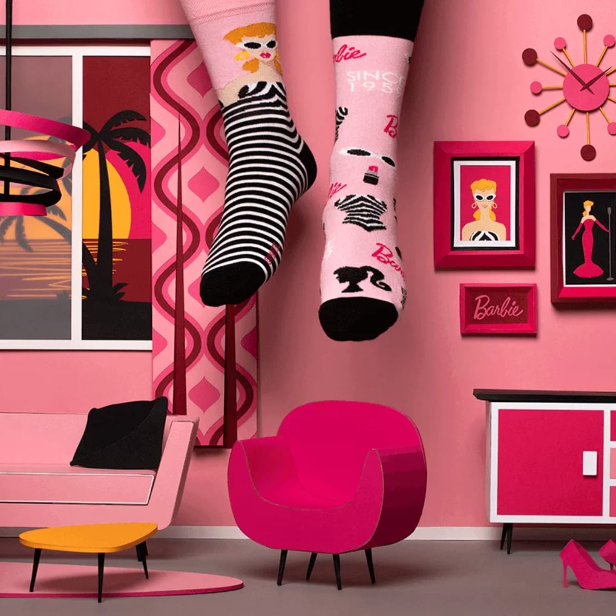 MANY MORNINGS lasten eriparisukat, Barbie