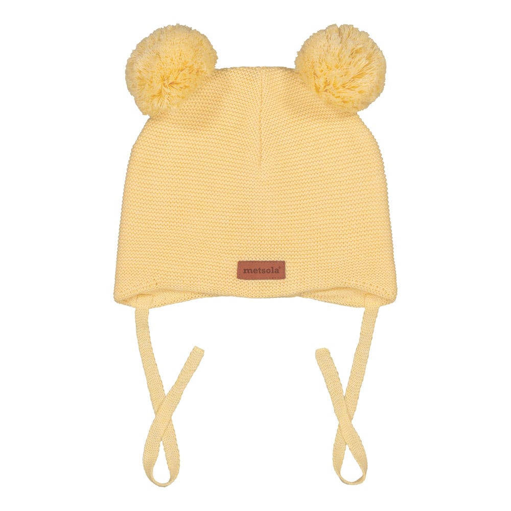 METSOLA lasten CUTIE HAT puuvillamyssy, Mellow Yellow