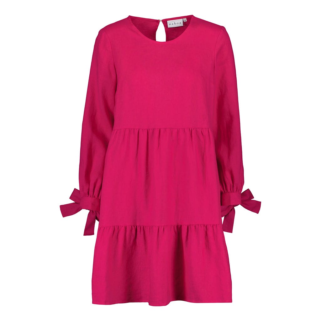 NAKOA aikuisten Hailey Linen kerrosmekko, Pure Peacock