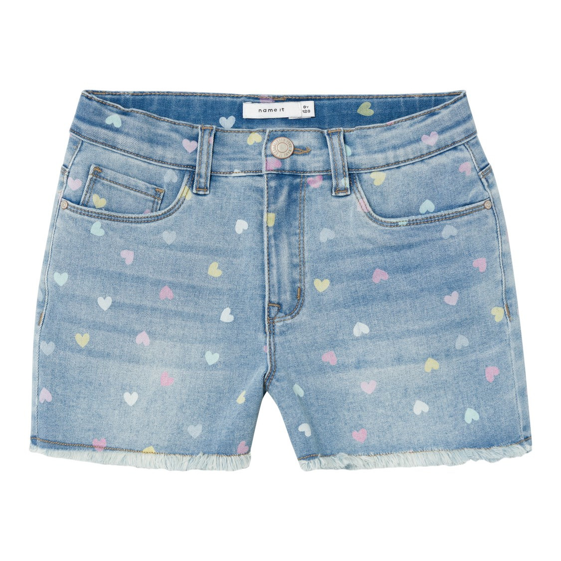 NAME IT NKFROSE 3555 farkkushortsit, Medium Blue Denim