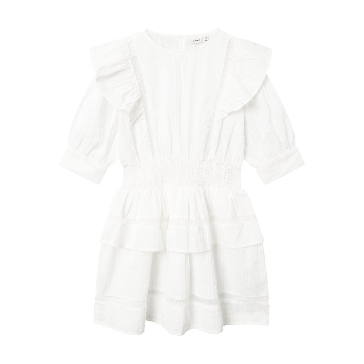 NAME IT NKFFATIDIA 3/4 juhlamekko, Bright White