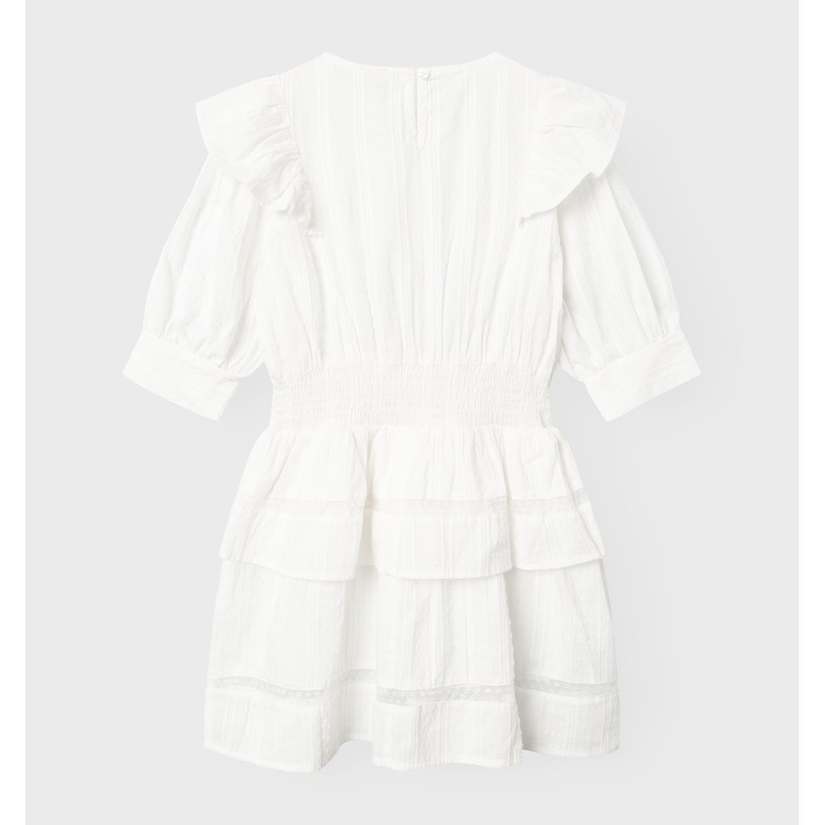 NAME IT NKFFATIDIA 3/4 juhlamekko, Bright White