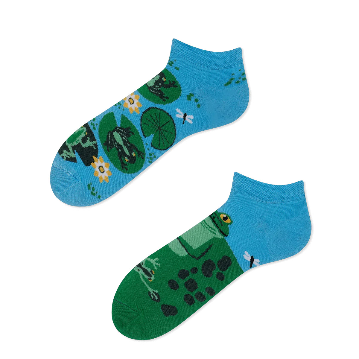 MANY MORNING aikuisten varrettomat ERIPARISUKAT, Froggy Frog