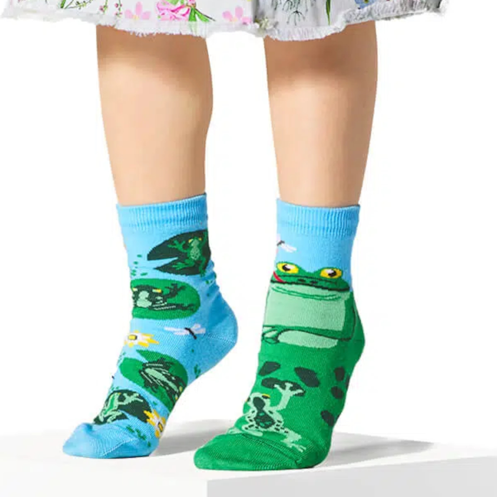 MANY MORNINGS lasten eriparisukat, Froggy Frog