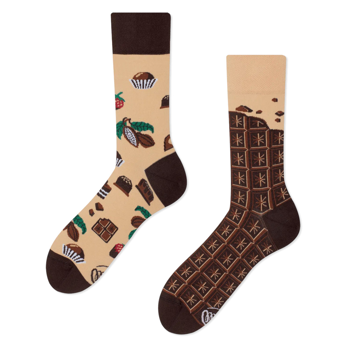 MANY MORININGS aikuisten ERIPARISUKAT, Chocolate Time