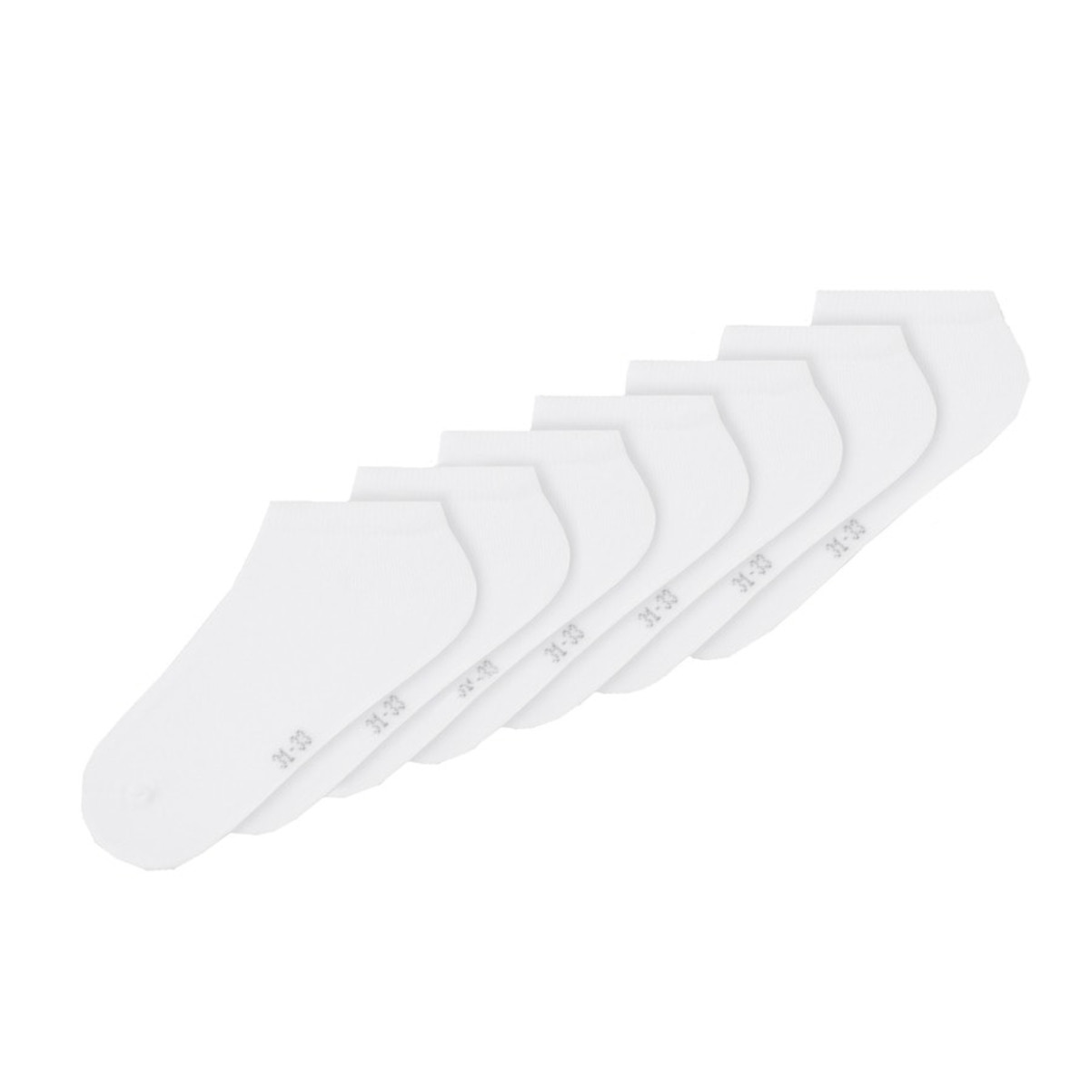 NAME IT NKNANCLE 7 kpl varrettomat sukat, Bright White