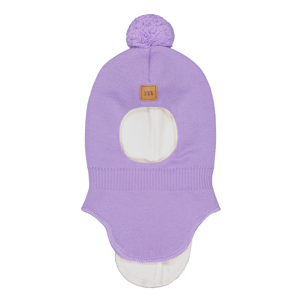 METSOLA lasten MERINO POM POM kypärälakki, Icy Lilac