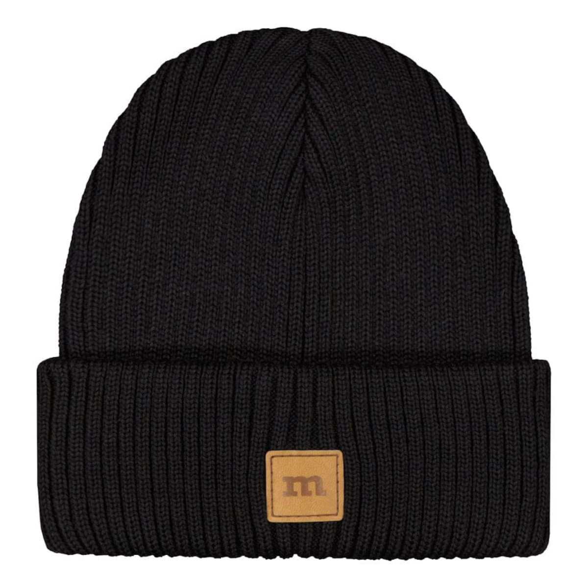 METSOLA ONE COLOUR BEANIE merinovillapipo, Black