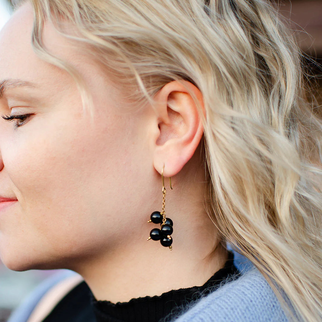 Alternative view of KAIKO ANAMIKA korvakorut, Black