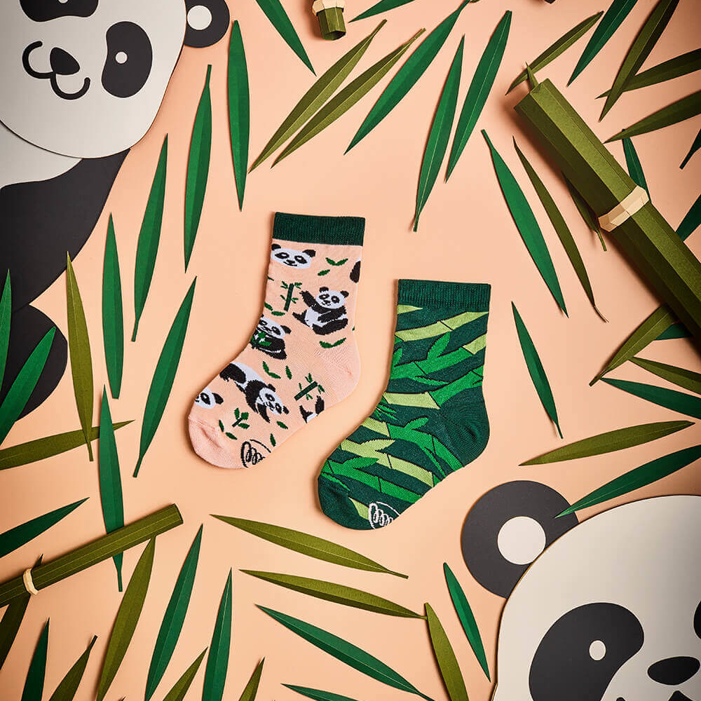 MANY MORNINGS lasten eriparisukat, Sweet Panda