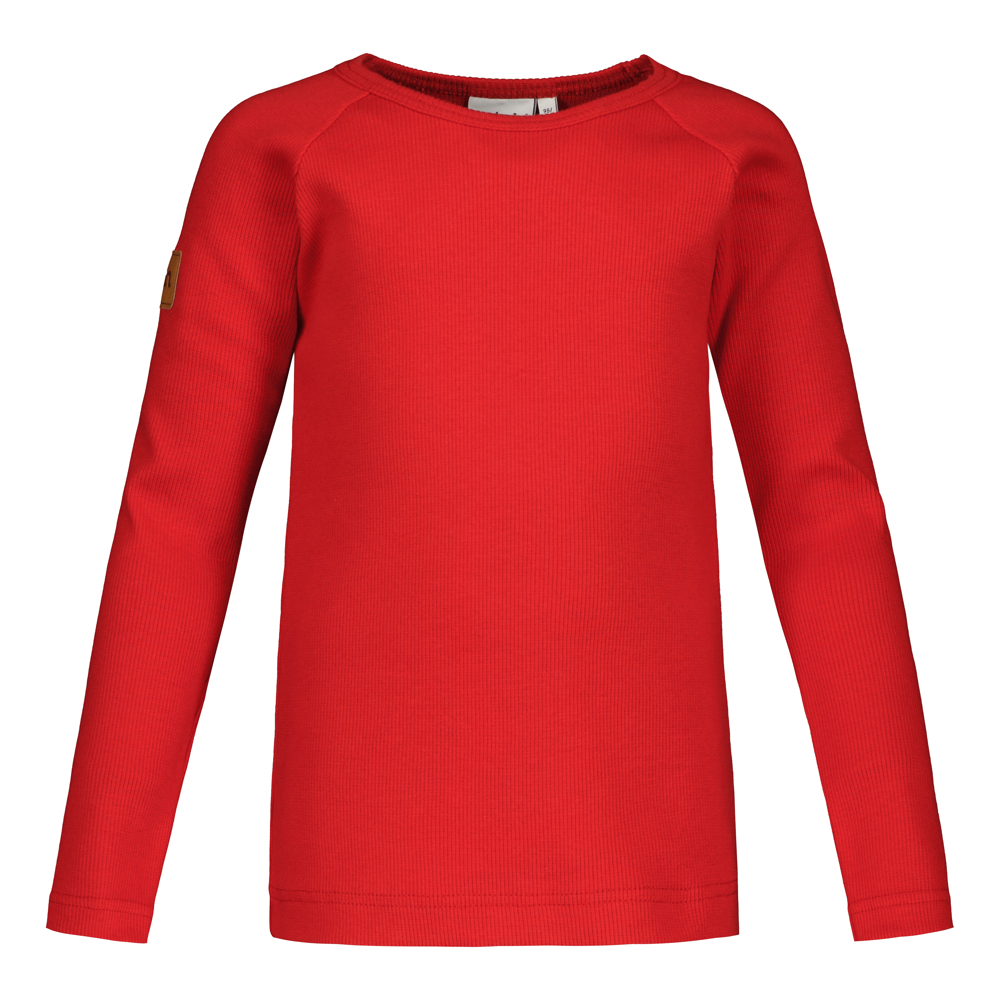 METSOLA RIB SHIRT LS, Poppy