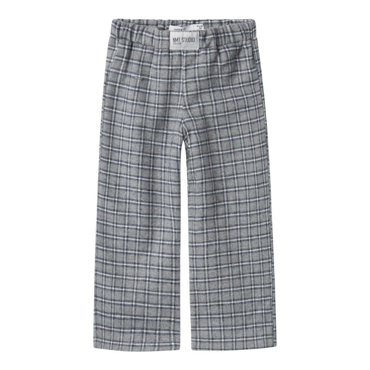 NAME IT NMNSTRANE flanellihousut, Grey Melange