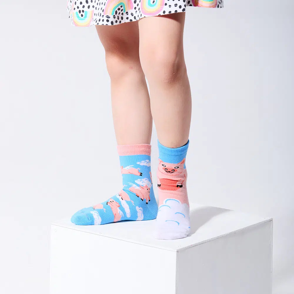 MANY MORNINGS lasten eriparisukat, Piggy Dream