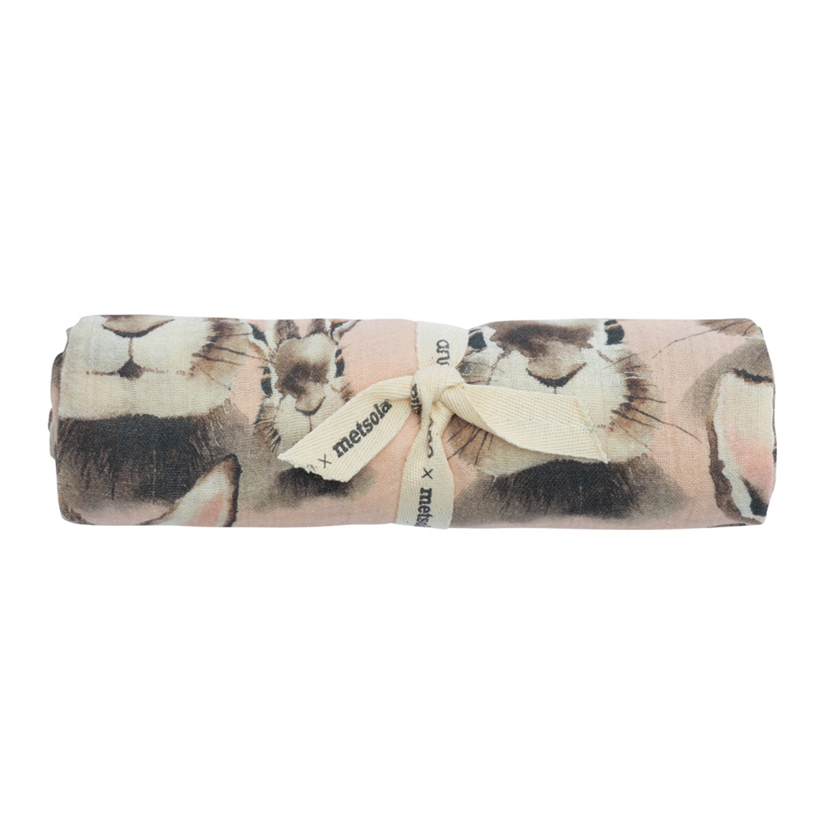 ANNO x METSOLA PUPUNEN MUSLIN CLOTH harso, Bunny Pink