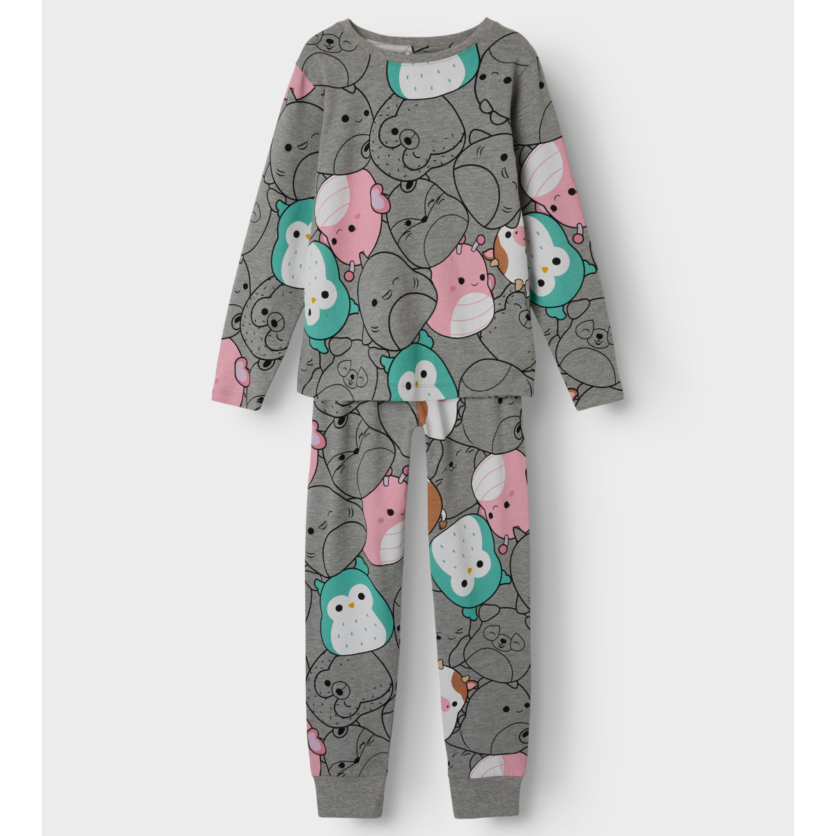 NAME IT NKFOBIA SQUISH pyjama, Grey Melange
