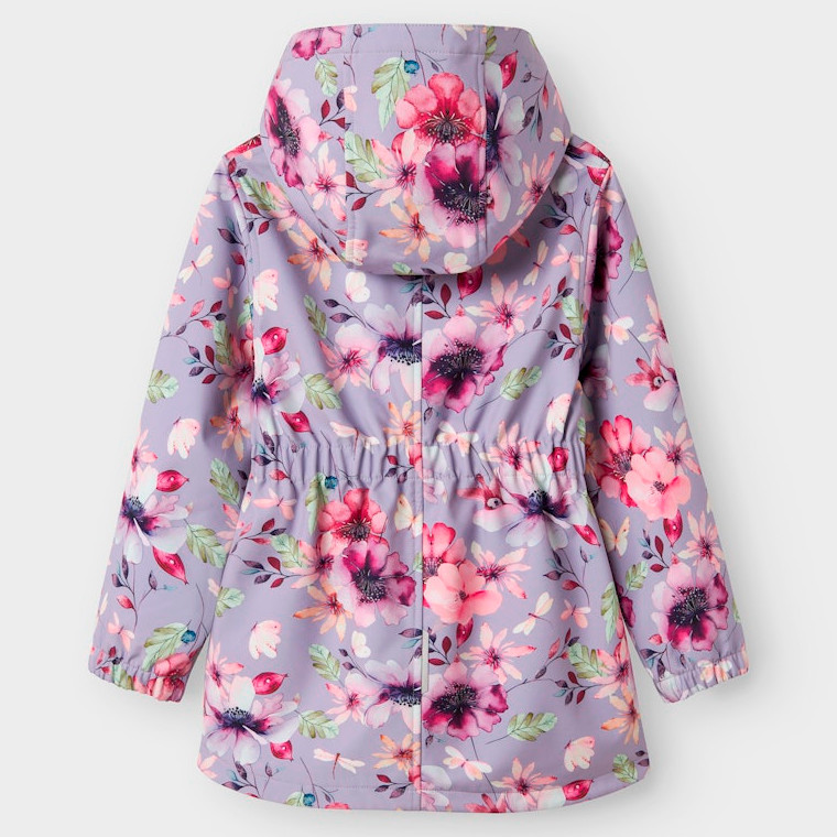 NAME IT NKFALFA08 LONG BIG FLOWER softshell-takki, ENNAKKOTILAUS Heirloom Lilac
