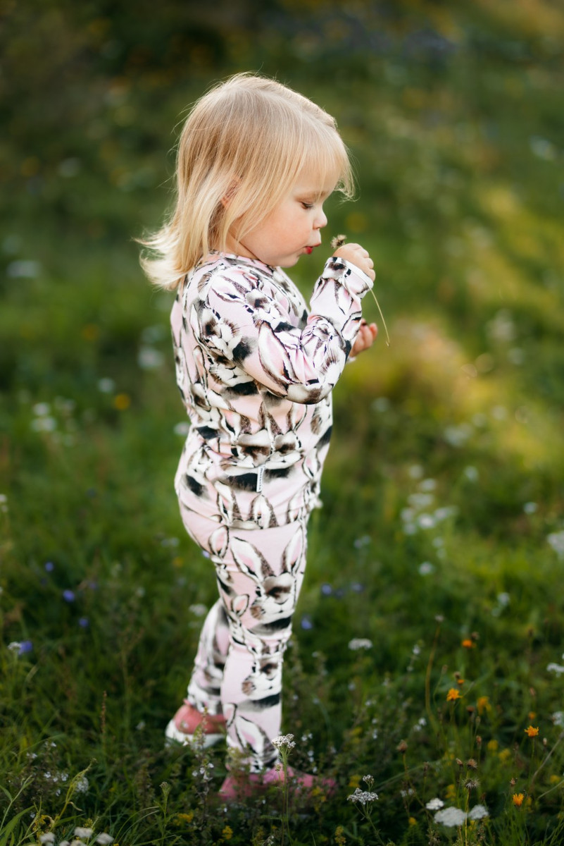 Alternative view of METSOLA lasten BUNNY leggingsit, Bunny Pink