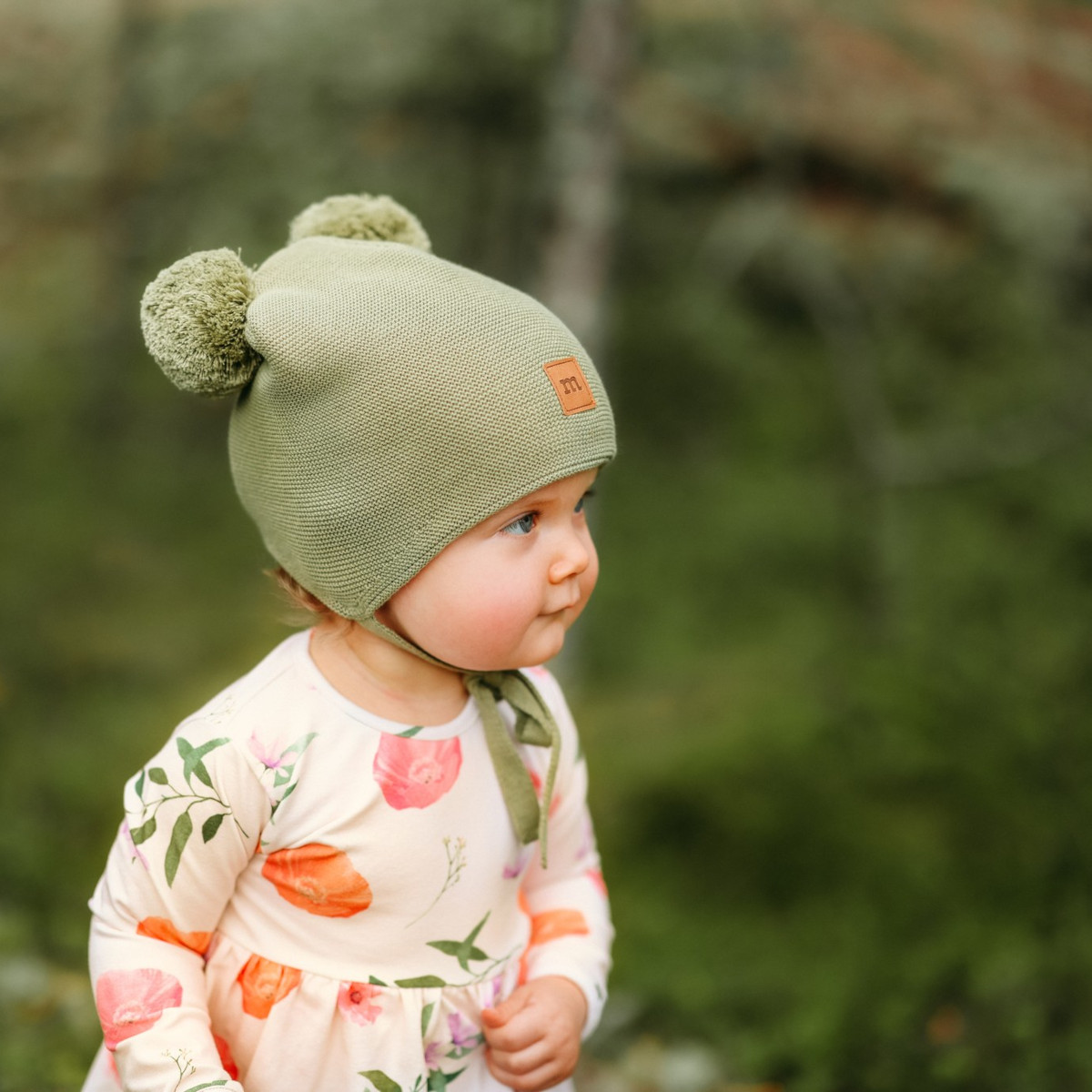 METSOLA CUTIE HAT puuvillamyssy, Milky Pear