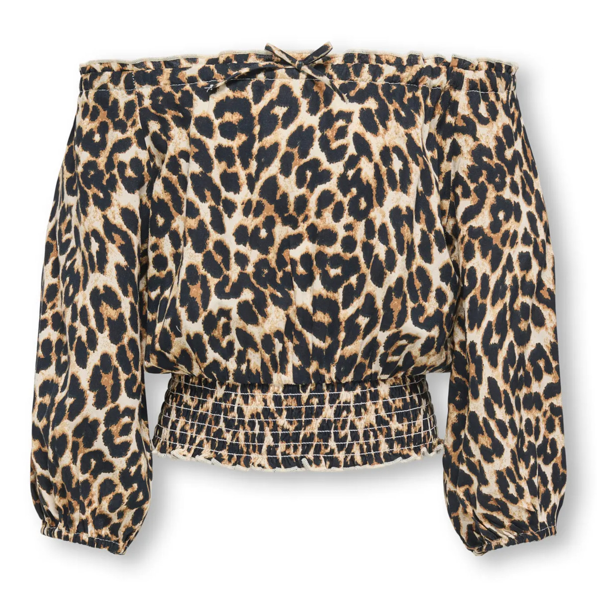 KIDS ONLY KOGGLOW off shoulder paita, Black/Clara Leo