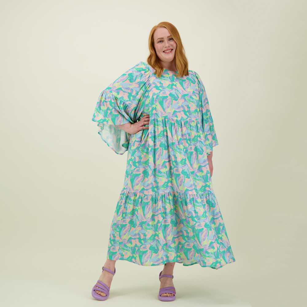 METSOLA BELL SLEEVE MIDI DRESS, Dream