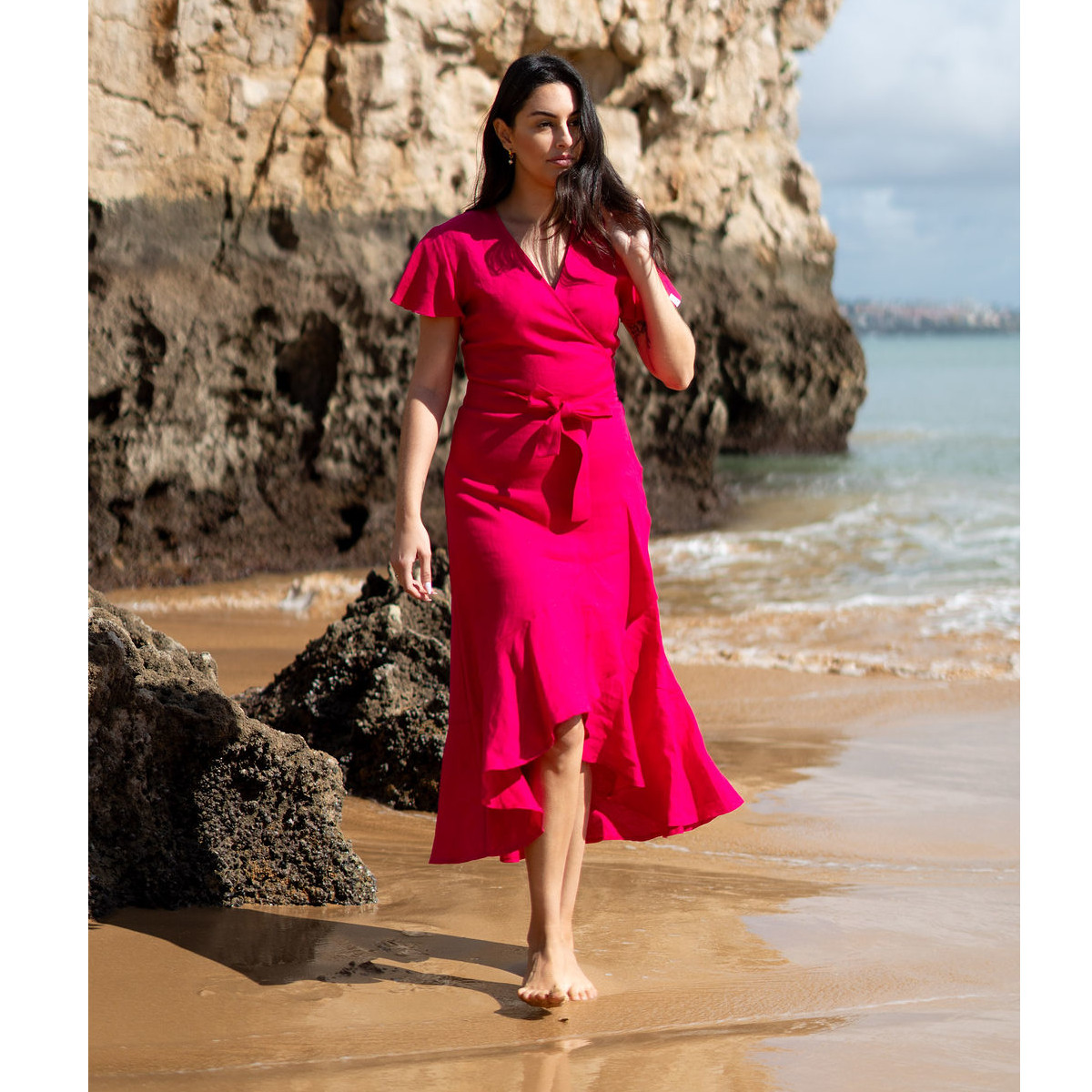 NAKOA aikuisten Annika Dress, Pink Peacock