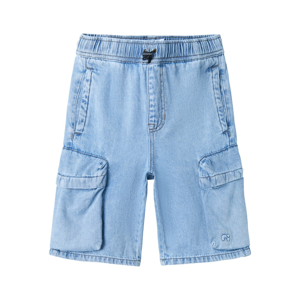 NAME IT NKMBEN 3925 farkkushortsit, Light Blue Denim