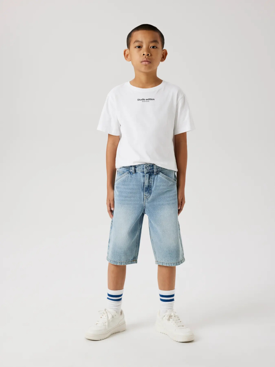 Alternative view of NAME IT NKMRYAN 3800 shortsit, Light Blue Denim
