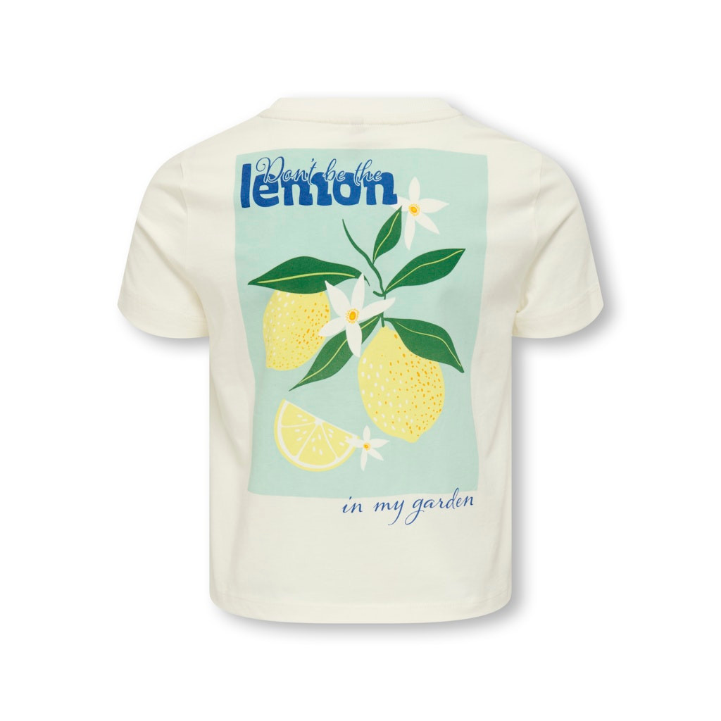 KIDS ONLY KOGANNBEL-SUN t-paita, Cloud Dancer/Lemon
