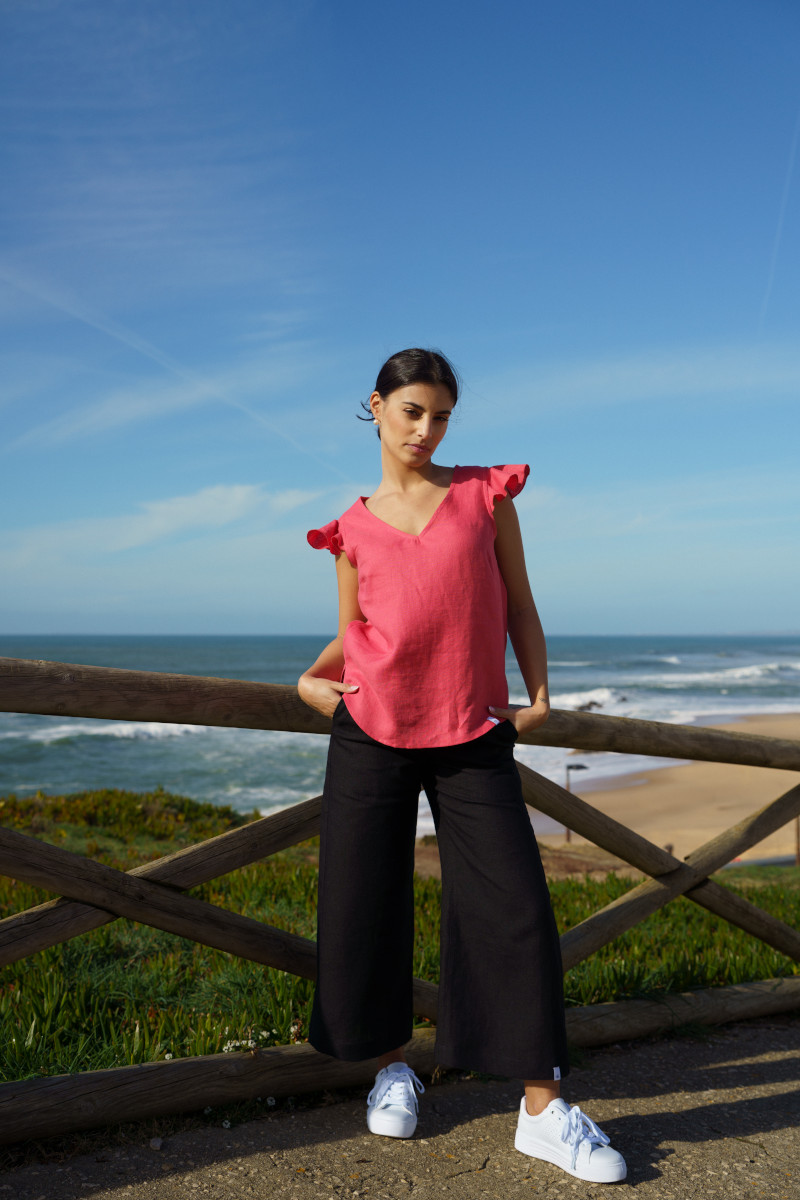 NAKOA SOFIA top, Sunset Coral