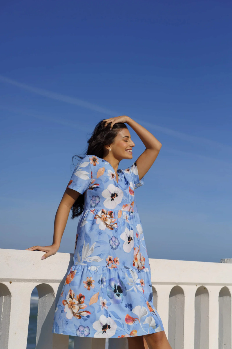 NAKOA aikuisten Layered Dress, Serein