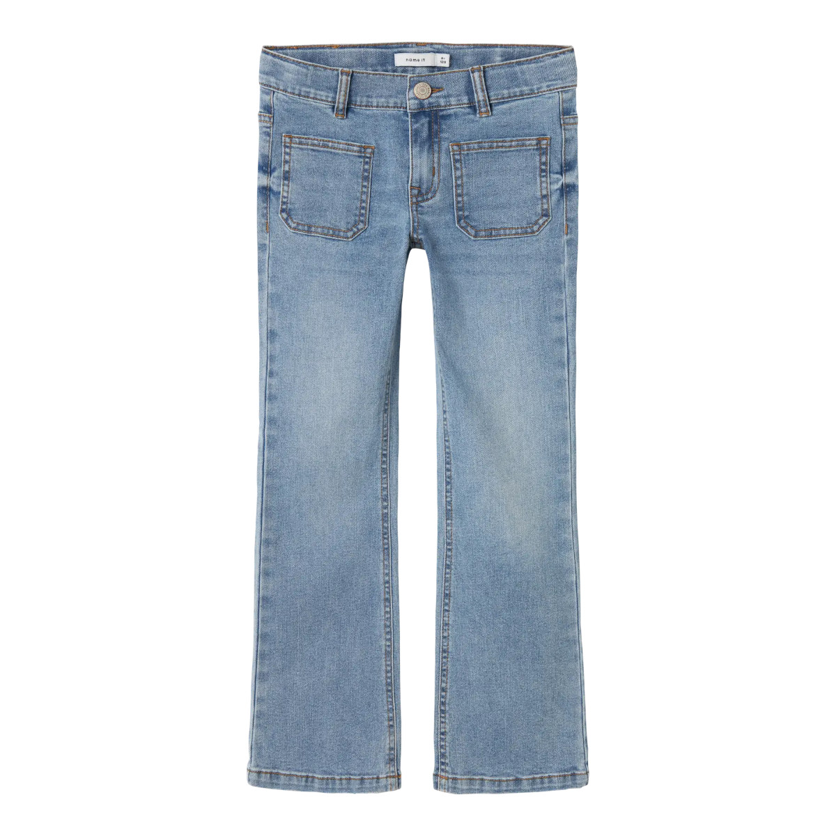NAME IT NKFPOLLY Bootcut Farkut 7563, Light Blue Denim