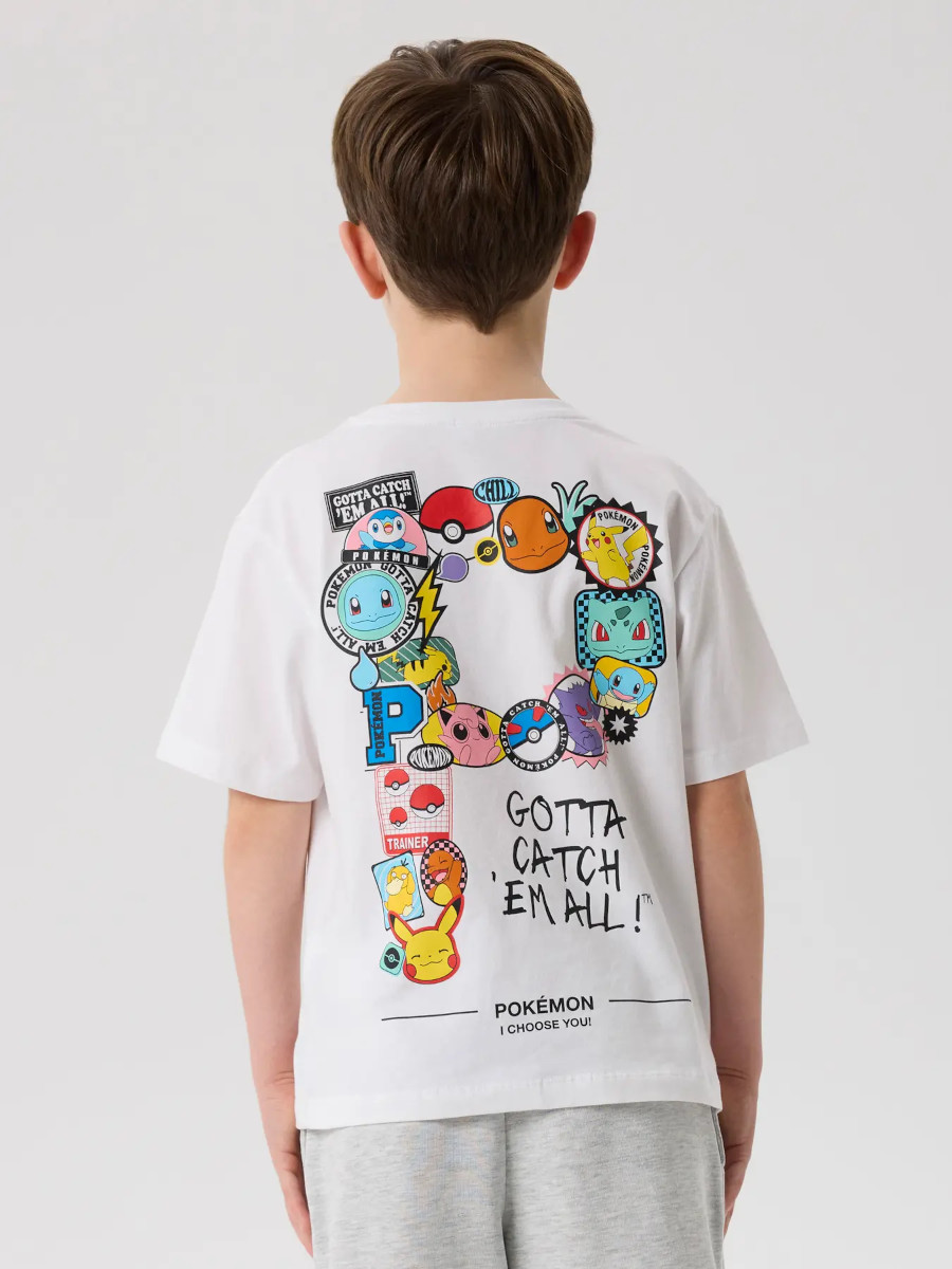 NAME IT NKMJENO POKEMON t-paita, Bright White