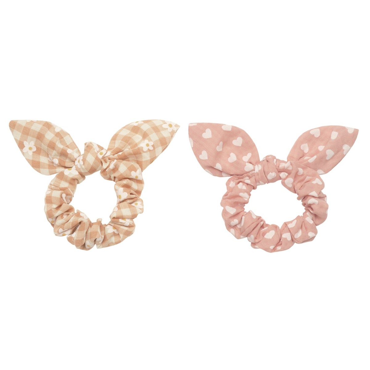 ROCKAHULA Daisy Gingham Bunny Ears Scrunchies