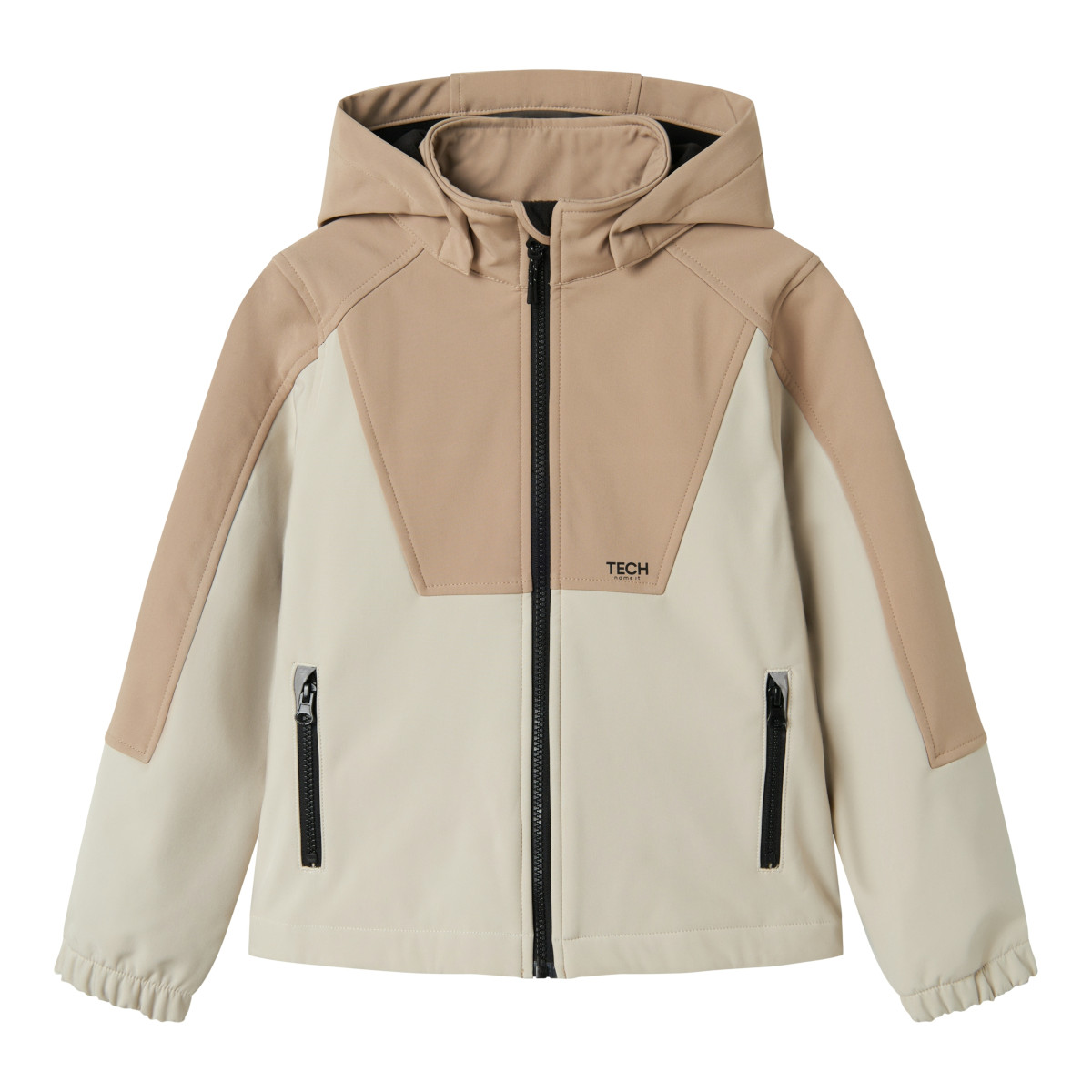 NAME IT NKNALFA08 BLOCK softshell-takki, ENNAKKOTILAUS Silver Mink