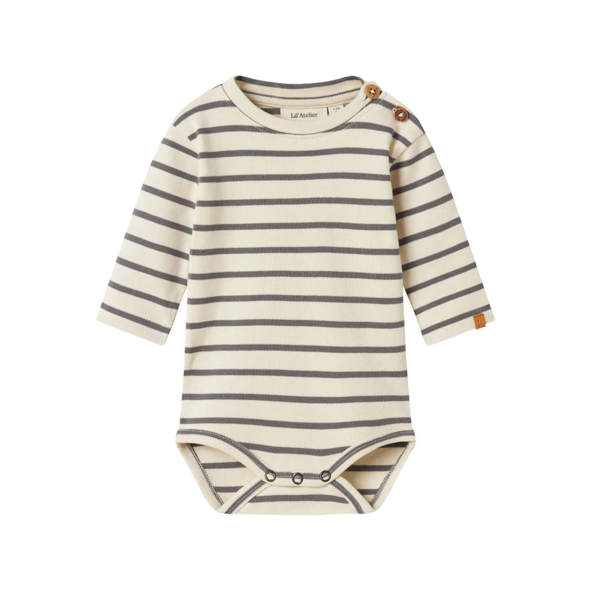 LIL' ATELIER NBMLIMIA trikoobody, Turtledove/Poppy Seed