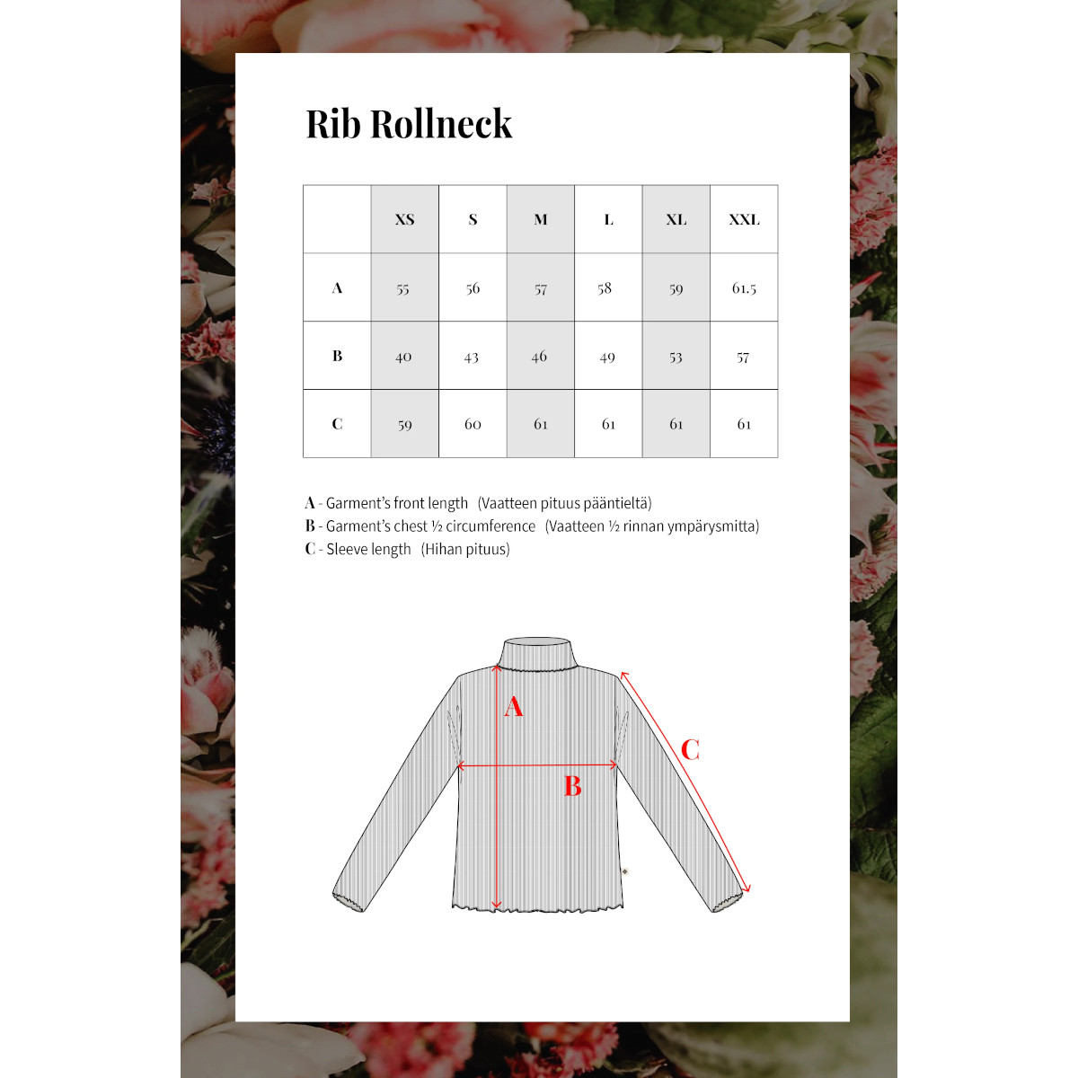 KAIKO RIB ROLLNECK poolopaita, Taupe