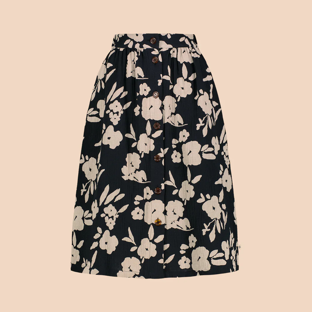KAIKO BUTTON SKIRT hame, Windflower