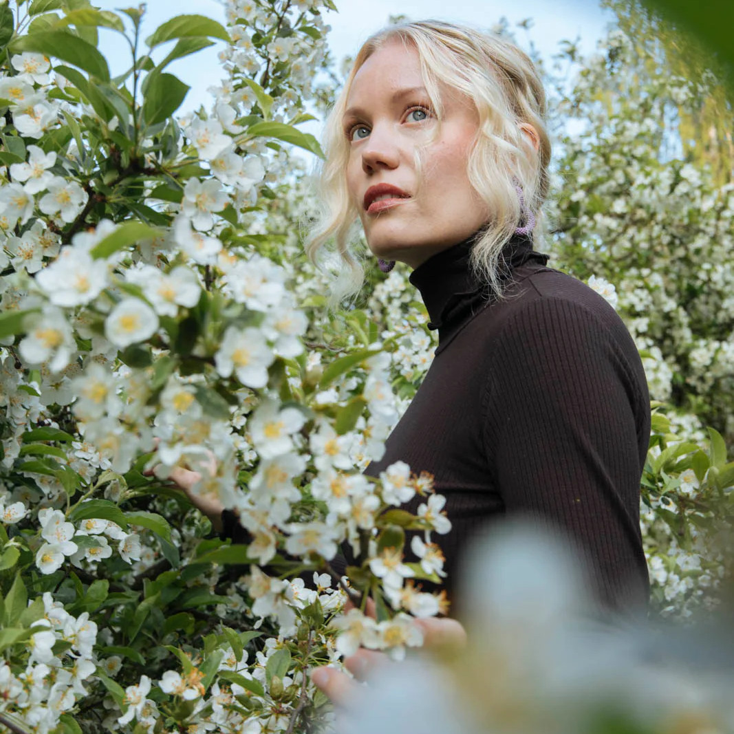 KAIKO RIB ROLLNECK poolopaita, Chocolate