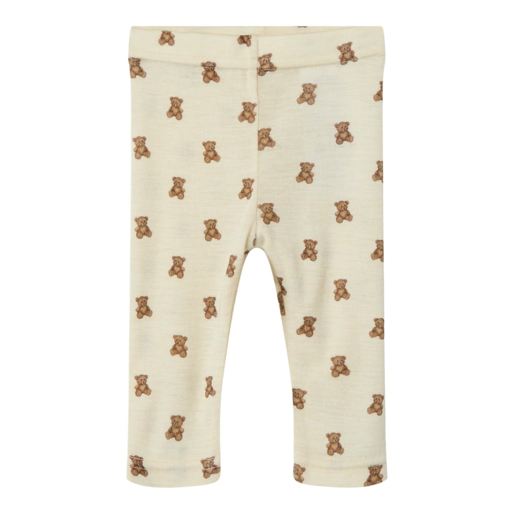 LIL' ATELIER NBNNALU merinovilla leggingsit, ENNAKKOTILAUS Turtledove